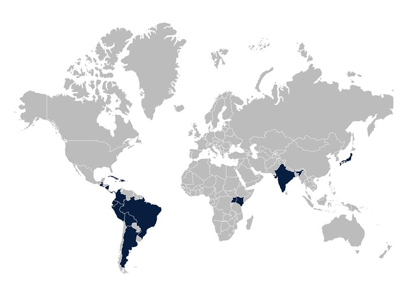 Countries Visited by Past Medical Students
