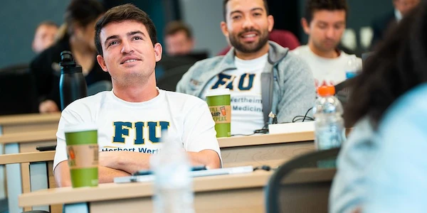 FIU Medicine student in class