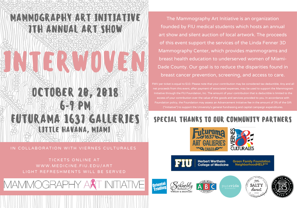 Flyer for 2018 Interwoven show