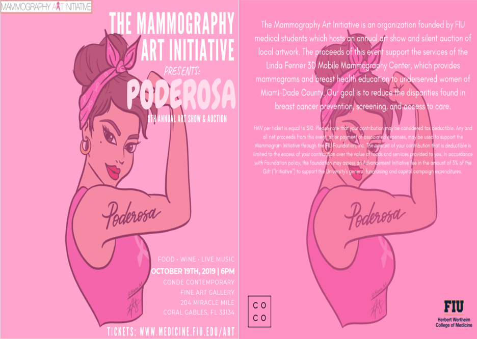 Flyer for 2019 Poderosa show