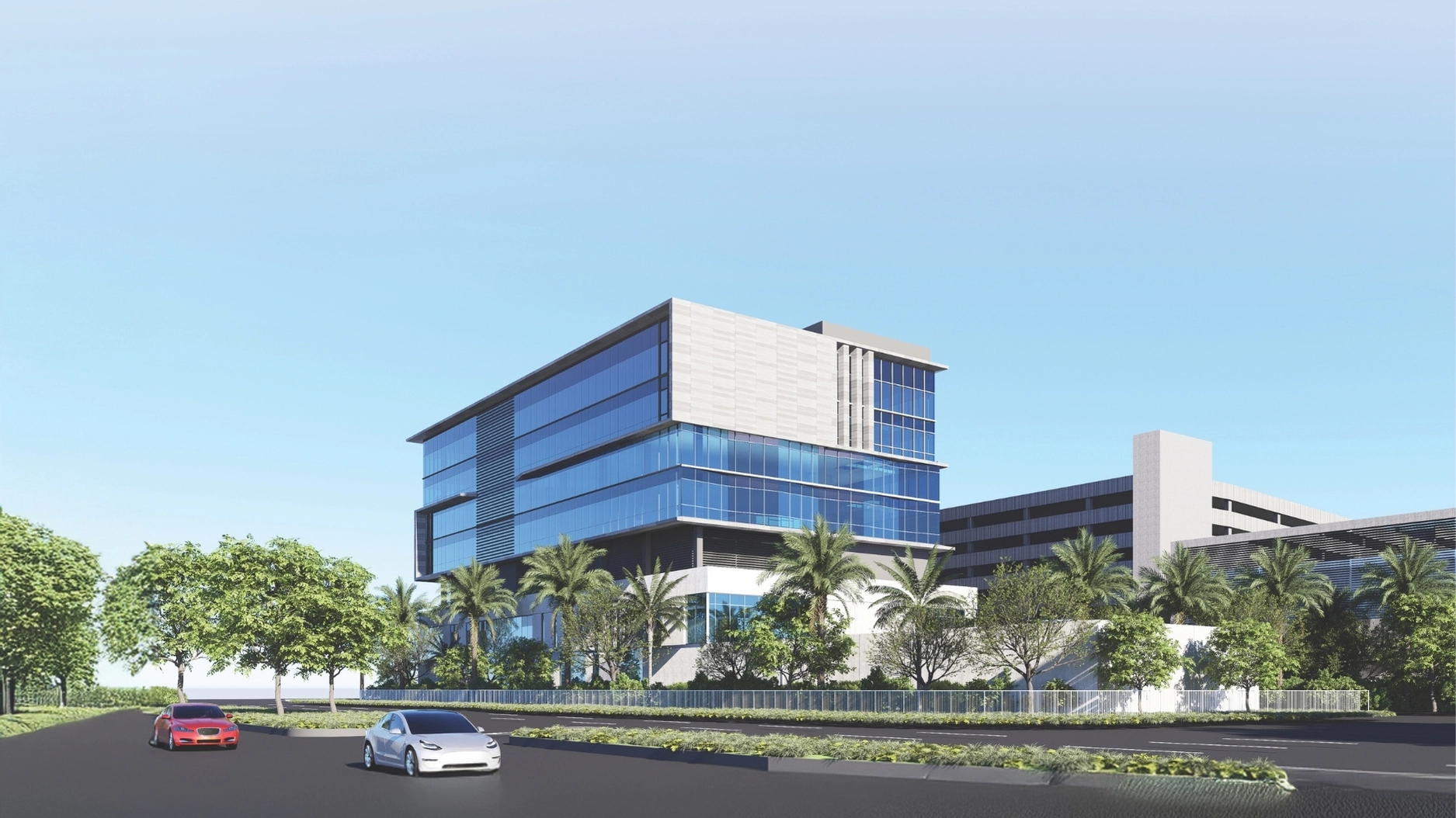 Rendering of new building