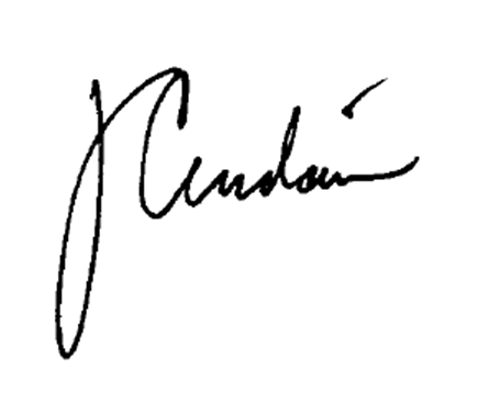 Dean Juan C. Cendan's signature