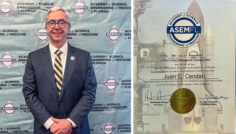 Dean Juan C. Cendan at Academy of Science, Engineering, and Medicine of Florida Annual Meeting.