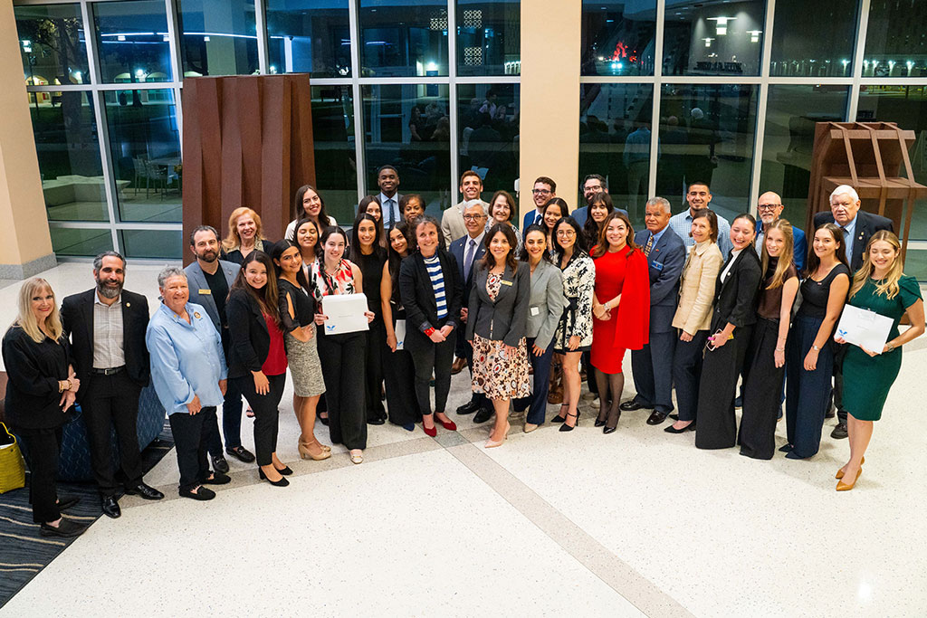 TBM scholarship recipients at pinning ceremony