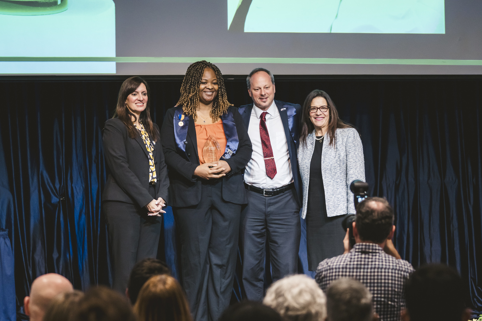 Nana Garba, M.D., receives Excellence in Teaching Award.