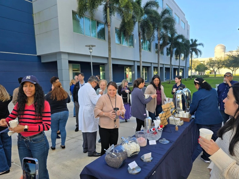 Hot cocoa in the winter for employee engagement photo.